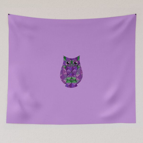 Item preview, Lilac & Leaf Geometric Owl designed and sold by shaneisadragon.