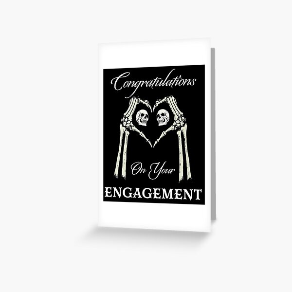 Personalised A6 Fashion Greeting Card Gift Engaged Wedding 