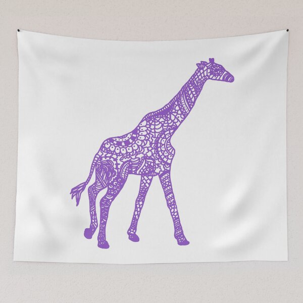 Item preview, Printed Giraffe - Purple designed and sold by eliannadraws.