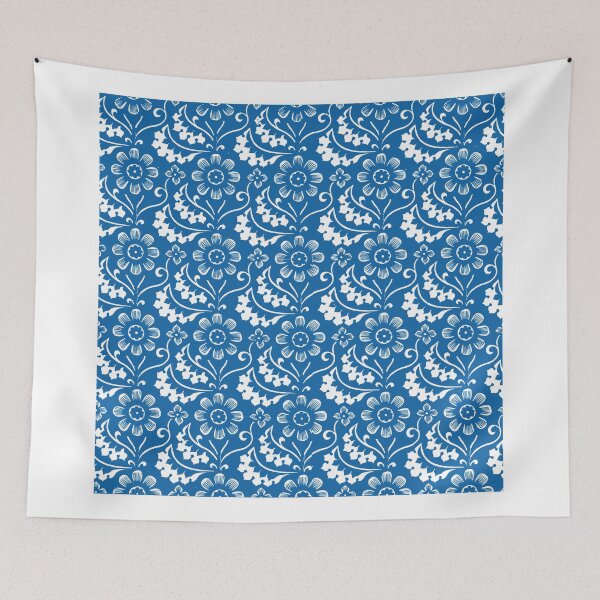 Item preview, Delft Blue and White with Daisies designed and sold by Greenbaby.