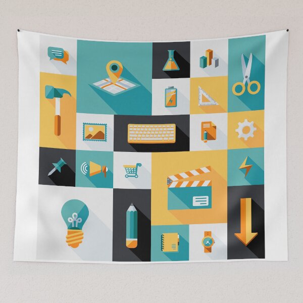 Item preview, Workaholic - Icon Pattern designed and sold by hyperite.