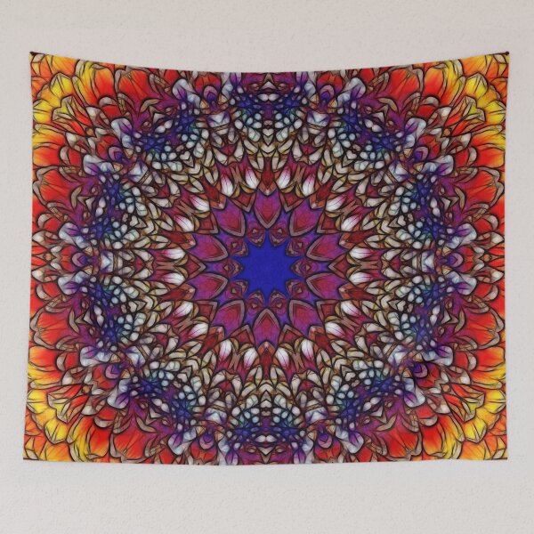 Aperçu de l'œuvre Rainbow Flower Petals kaleidoscope 126 créée et vendue par bloomingvine.