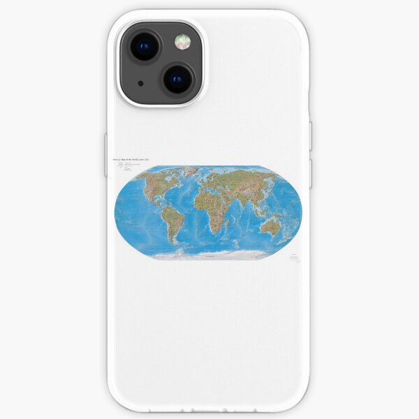 #Physical #Map of the #World 2003 iPhone Soft Case