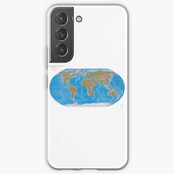 #Physical #Map of the #World 2003 Samsung Galaxy Soft Case