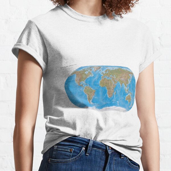 #Physical #Map of the #World 2003 Classic T-Shirt