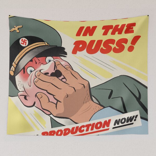 Item preview, WW2 War Poster - Vintage Propaganda Poster "Putsch in the puss" designed and sold by Very Peculiar.
