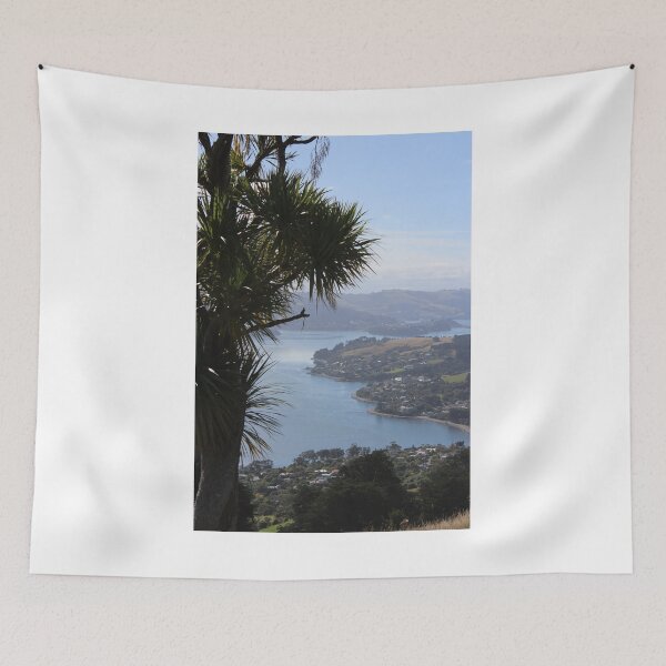 Item preview, New Zealand Landscape - Cabbage Tree overlooking the Dunedin Harbour on the raod to Larnach's Castle. designed and sold by mosgol.