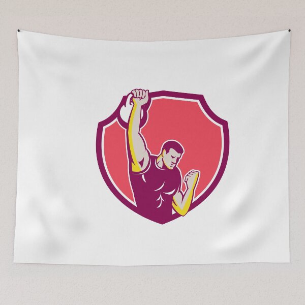 Item preview, Kettlebell One-Arm High Pull Retro designed and sold by patrimonio.