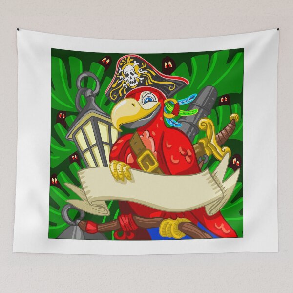 Item preview, Adventure Time - Boatswain Corsair Red Parrot designed and sold by aurielaki.