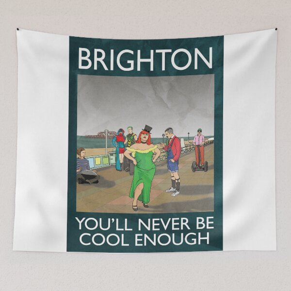 Item preview, Brighton - You'll Never Be Cool Enough designed and sold by loudribs.