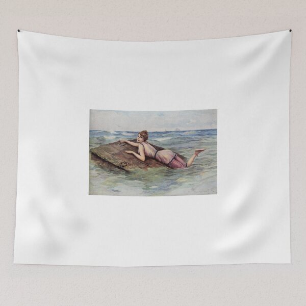 Item preview, Au But by L Rossi risque capsized girl designed and sold by artfromthepast.
