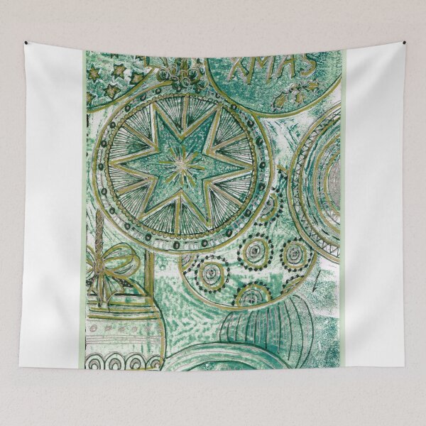 Item preview, Xmas Baubles 16 -  Gelli Plate Print and Ink designed and sold by Heatherian.