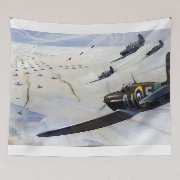 Item preview, WW2 Vintage Propaganda Poster Art - Spitfire Intercept designed and sold by Very Peculiar.