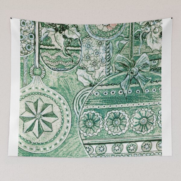 Item preview, Xmas Baubles 7 -  Gelli Plate Print and Ink designed and sold by Heatherian.