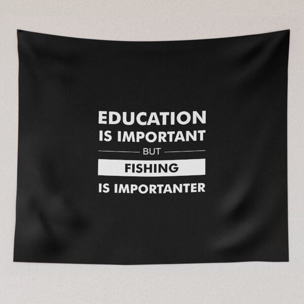 Item preview, La educación es importante pero la pesca es importante designed and sold by Mobius Tees.