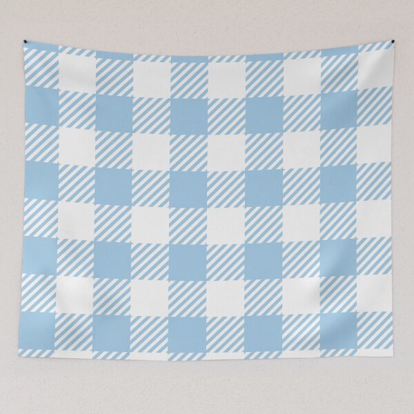 Item preview, LightBlue Gingham designed and sold by ImageNugget.