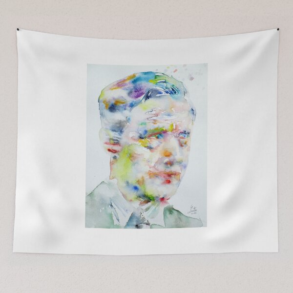 Item preview, ERNST JUNGER watercolor portrait .1 designed and sold by lautir.