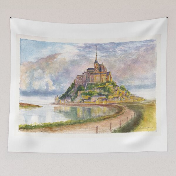 Item preview, Mont Saint Michel Aquarelle designed and sold by Dai Wynn Fine Art.
