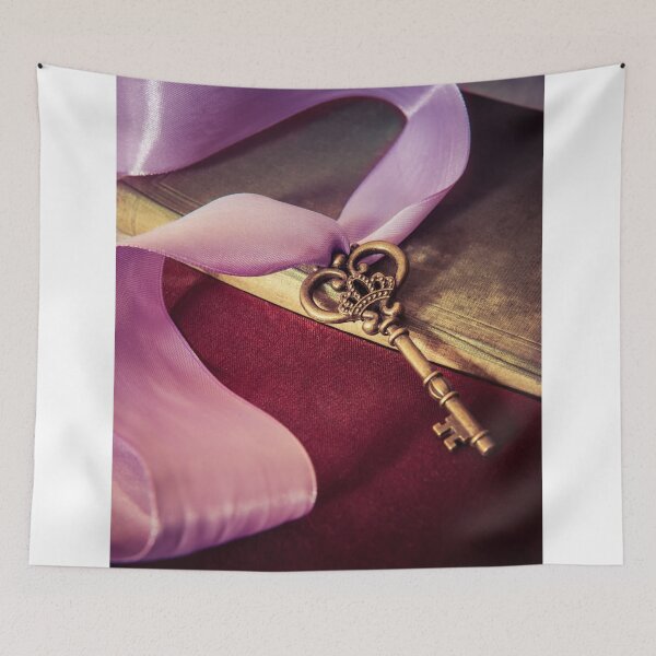 Item preview, Still Life With Ornamented Key And Violet Ribbon designed and sold by JBlaminsky.