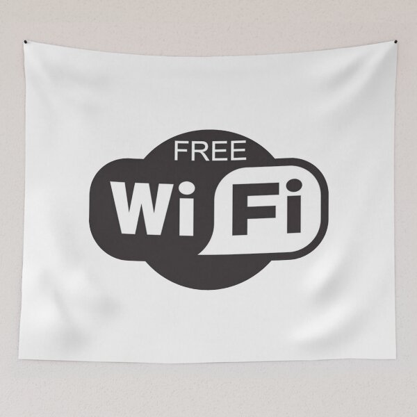 Item preview, Free Wifi Logo designed and sold by beeweecee.