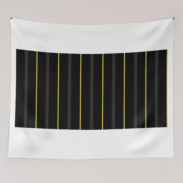 Item preview, Rayas de pin Onyx y amarillas designed and sold by Serdd.