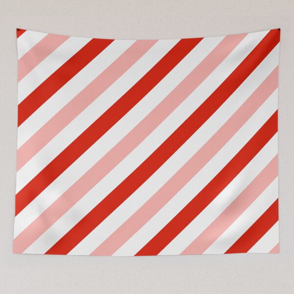 Item preview, Red-Diagonal-Tinted-White Two-Tone Diagonal Stripes designed and sold by ImageNugget.
