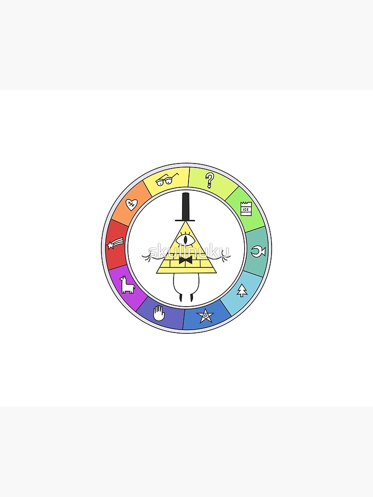 Rainbow Bill Cipher Wheel Tapestry For Sale By Skullnuku Redbubble 2017