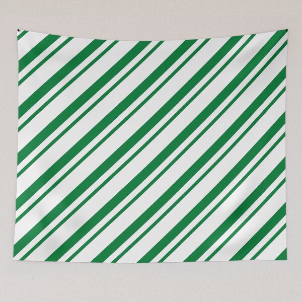Item preview, Green Thin Diagonal Stripes designed and sold by ImageNugget.