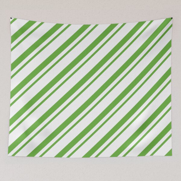 Item preview, GrassGreen Thin Diagonal Stripes designed and sold by ImageNugget.