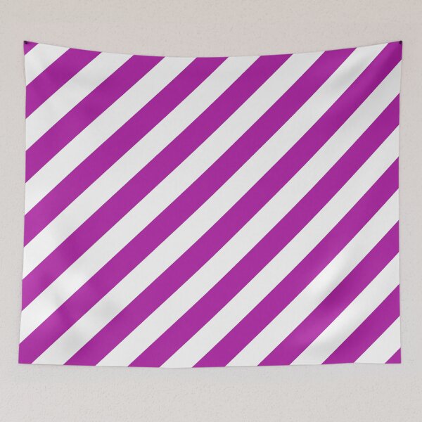 Item preview, Magenta Thick Diagonal Stripes designed and sold by ImageNugget.