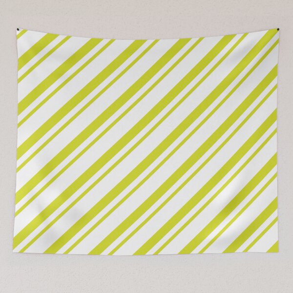 Item preview, Chartreuse Thin Diagonal Stripes designed and sold by ImageNugget.