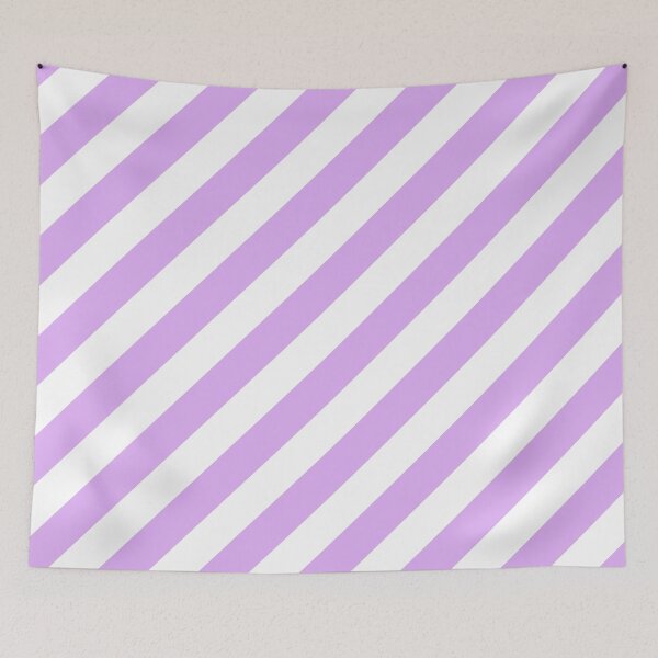 Item preview, Lilac Thick Diagonal Stripes designed and sold by ImageNugget.