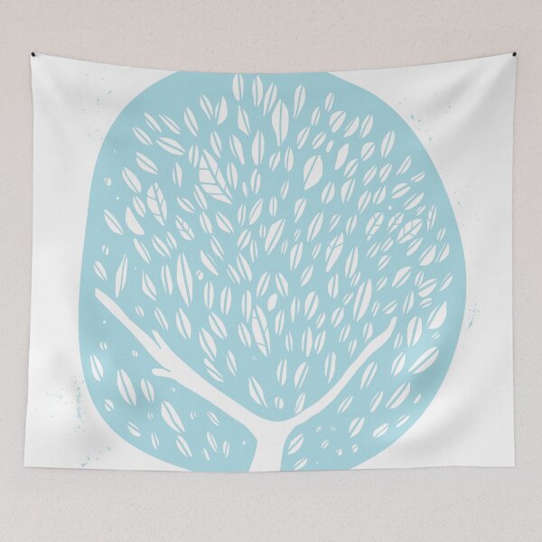 Item preview, Tree of life - baby blue designed and sold by sevenroses.