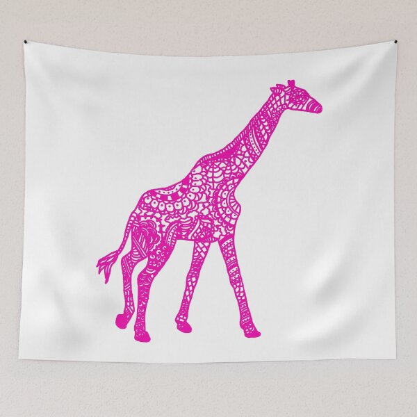 Item preview, Printed Giraffe - Pink designed and sold by eliannadraws.