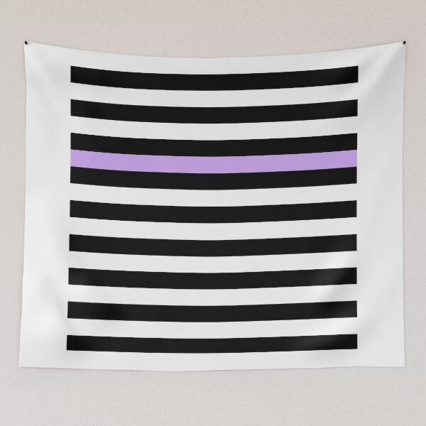 Item preview, Black and White Stripes with One Violet Stripe designed and sold by Greenbaby.