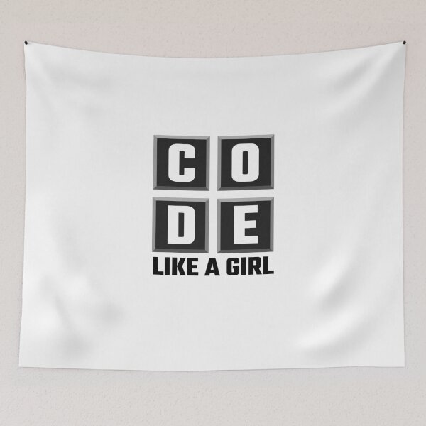 Item preview, Code Like A Girl designed and sold by evahhamilton.