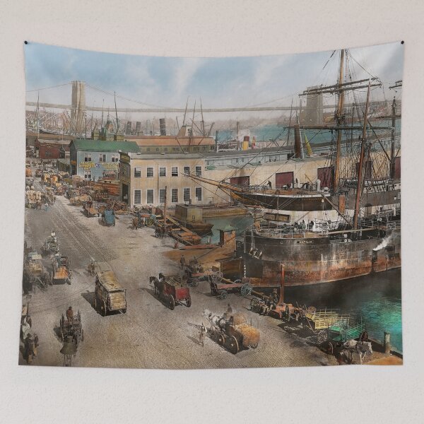 Item preview, City - NY - South Street Seaport - 1901 designed and sold by Mike Savad Photography.