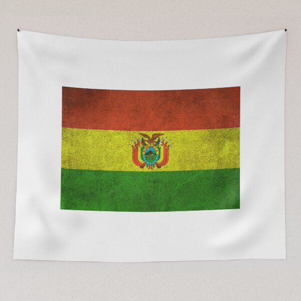 Item preview, Old and Worn Distressed Vintage Flag of Bolivia designed and sold by JeffBartels.