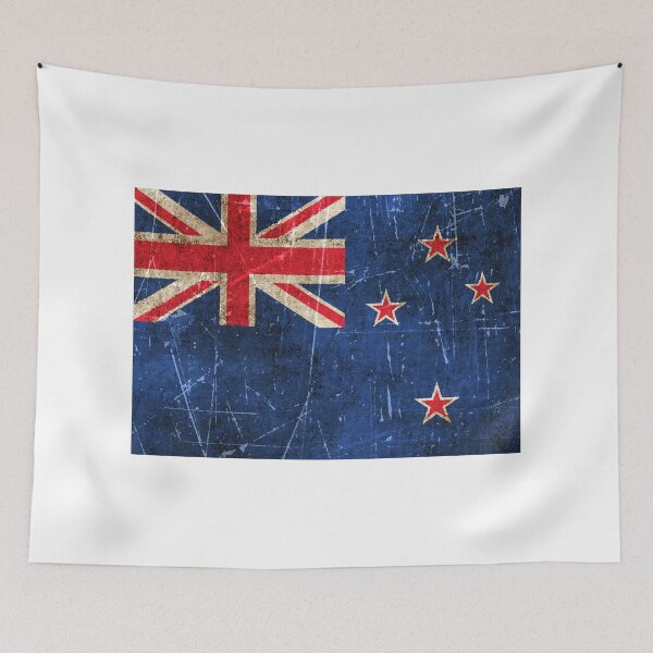 Item preview, Vintage Aged and Scratched New Zealand Flag designed and sold by JeffBartels.