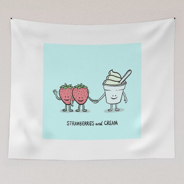 Item preview, Strawberries and Cream designed and sold by ManlyDesign.