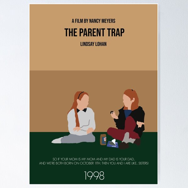 Aperçu de l'œuvre Affiche du film minimaliste Parent Trap créée et vendue par augierice.