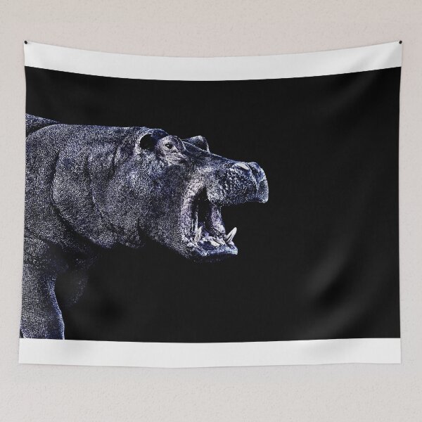 Item preview, Hippopotamus Portrait Fine Art Print designed and sold by stockfineart.