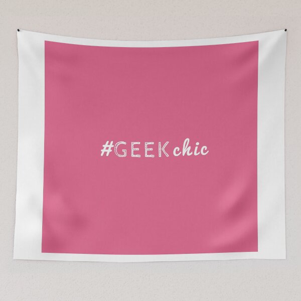 Item preview, Trendy "#GeekChic" Typography on Pink designed and sold by Blkstrawberry.