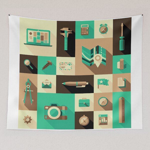 Item preview, Workaholic - Icon Pattern designed and sold by hyperite.