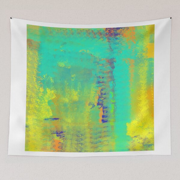 Item preview, Abstract in Turquoise, Gold, and Copper designed and sold by Jessielee72.
