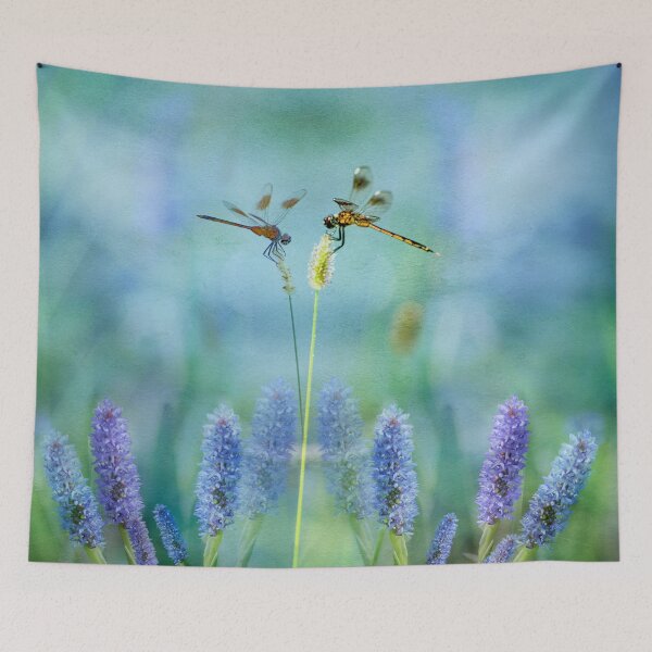 Item preview, Dragonflies and Water Hyacinths  designed and sold by Bonnie T.  Barry.