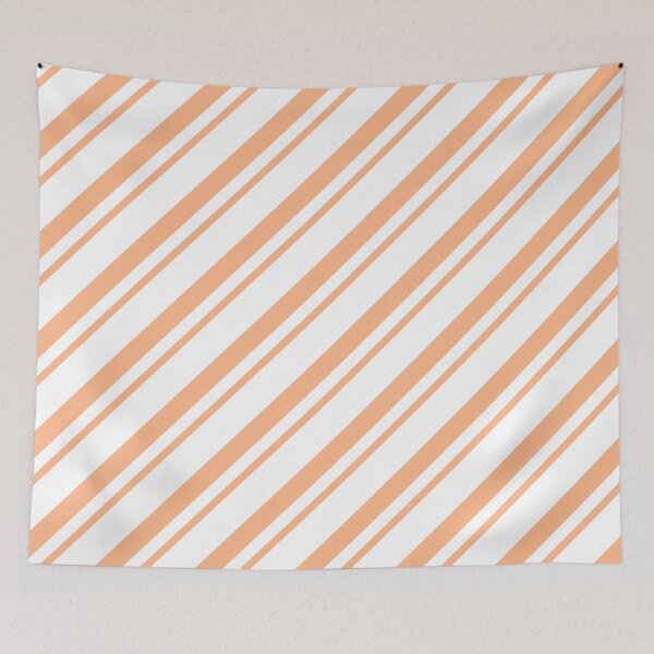 Item preview, Peach Thin Diagonal Stripes designed and sold by ImageNugget.