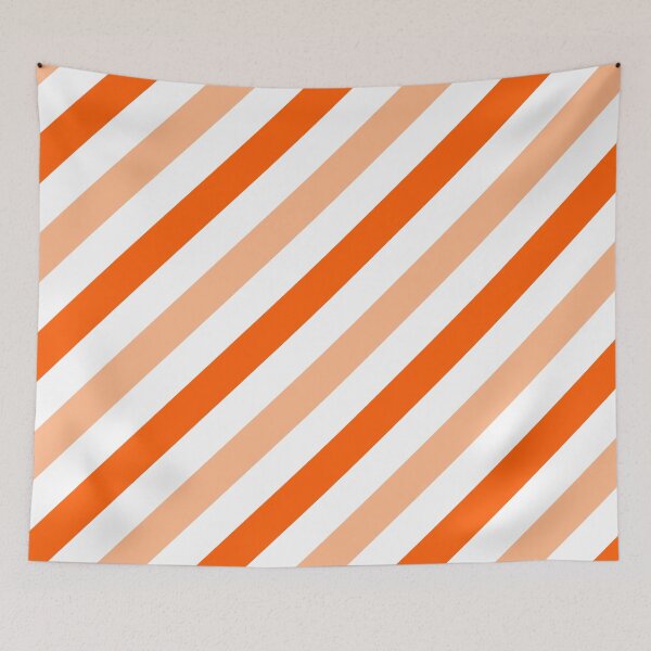 Item preview, Peach-Diagonal-Tinted-White Two-Tone Diagonal Stripes designed and sold by ImageNugget.