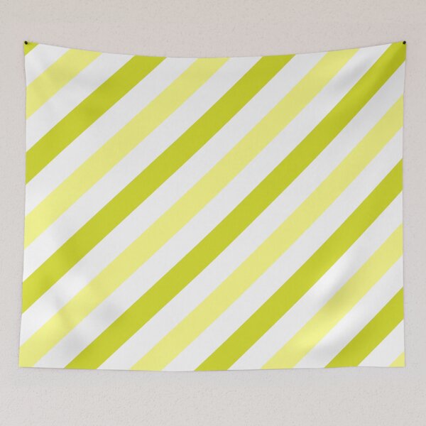 Item preview, Chartreuse-Diagonal-Tinted-White Two-Tone Diagonal Stripes designed and sold by ImageNugget.