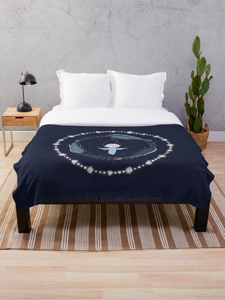 Song Of The Sea Selkie And Seals Throw Blanket By Ironmoth Redbubble